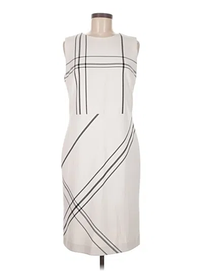 Pre-owned Boss By Hugo Boss Cocktail Dress In Ivory