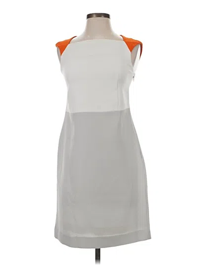 Pre-owned Boss By Hugo Boss Cocktail Dress In White