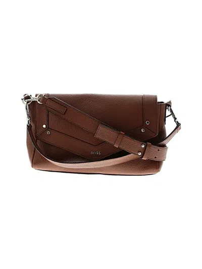 Pre-owned Boss By Hugo Boss Crossbody Bag In Brown