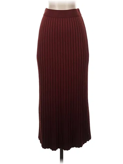 Pre-owned Boss By Hugo Boss Formal Skirt In Burgundy