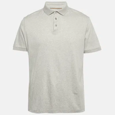 Boss By Hugo Boss Grey Jersey Polo T-shirt In Gray