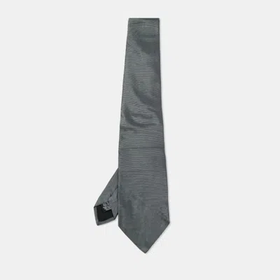 Boss By Hugo Boss Grey/metallic Jacquard Silk Tie In Gray