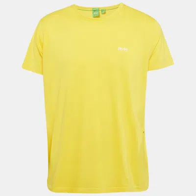 Pre-owned Boss By Hugo Boss Hugo Boss Yellow Jersey Short Sleeve T-shirt Xl