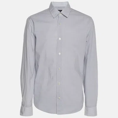 Boss By Hugo Boss Light Blue Cotton Long Sleeve Shirt