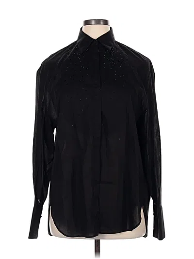 Pre-owned Boss By Hugo Boss Long Sleeve Blouse In Black