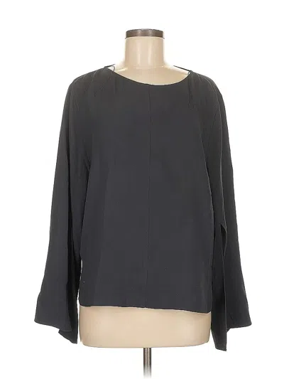 Pre-owned Boss By Hugo Boss Long Sleeve Blouse In Blue