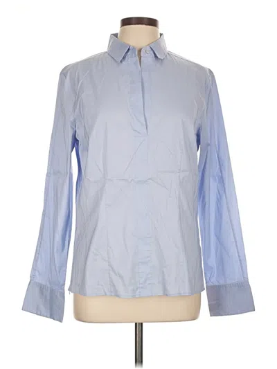 Pre-owned Boss By Hugo Boss Long Sleeve Blouse In Blue