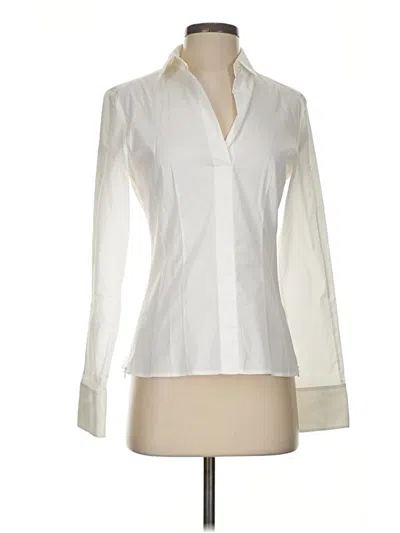 Pre-owned Boss By Hugo Boss Long Sleeve Blouse In Ivory