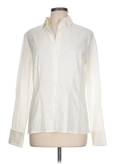 Pre-owned Boss By Hugo Boss Long Sleeve Blouse In Ivory