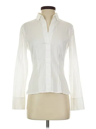 Pre-owned Boss By Hugo Boss Long Sleeve Blouse In Ivory