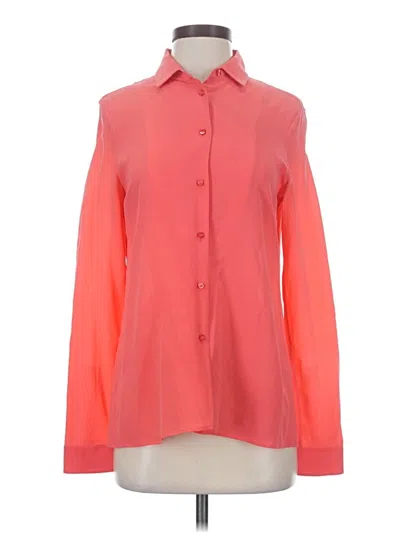 Pre-owned Boss By Hugo Boss Long Sleeve Blouse In Orange