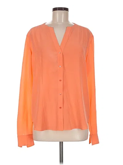 Pre-owned Boss By Hugo Boss Long Sleeve Blouse In Orange