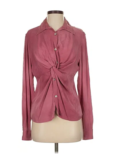 Pre-owned Boss By Hugo Boss Long Sleeve Blouse In Pink
