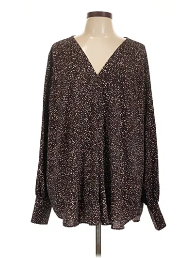 Pre-owned Boss By Hugo Boss Long Sleeve Blouse In Purple