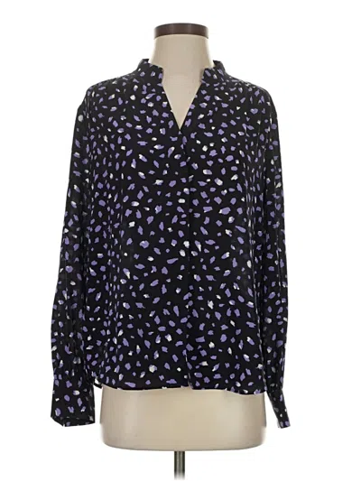 Pre-owned Boss By Hugo Boss Long Sleeve Blouse In Purple