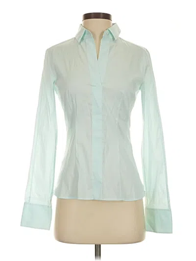 Pre-owned Boss By Hugo Boss Long Sleeve Blouse In Teal