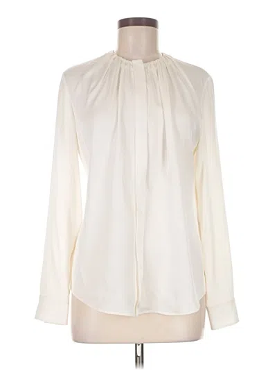 Pre-owned Boss By Hugo Boss Long Sleeve Blouse In White
