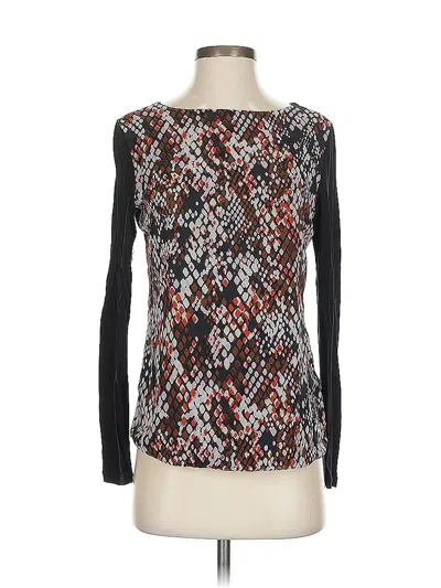 Pre-owned Boss By Hugo Boss Long Sleeve Top Black Square Neckline Tops