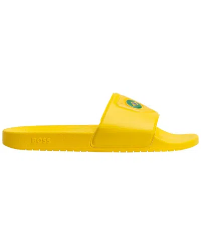 Boss By Hugo Boss Men's Aryeh World Cup Slides In Brazil