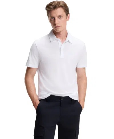 Boss By Hugo Boss Men's Beckham X Boss Cotton Silk Polo Shirt In White