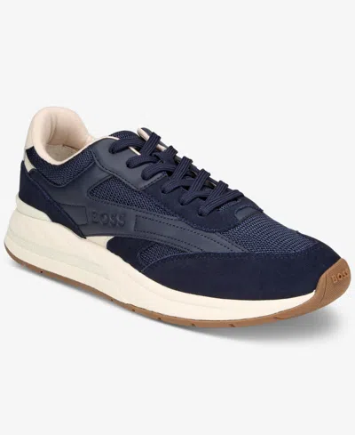 Boss By Hugo Boss Men's Kurt Sneakers In Blue