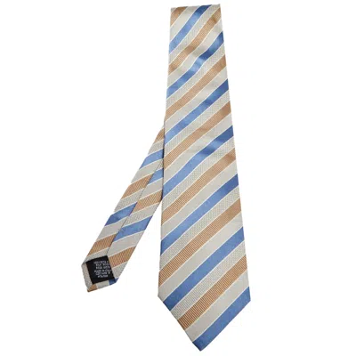 Boss By Hugo Boss Multicolor Striped Silk Jacquard Tie