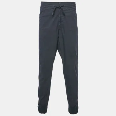 Pre-owned Boss By Hugo Boss Navy Blue Cotton Blend Relaxed Fit Joggers Xxl