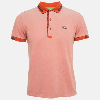 Boss By Hugo Boss Orange Cotton Paule 4 Polo T-shirt In Pink