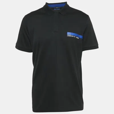 Pre-owned Boss By Hugo Boss Porsche Design Black Cotton Slim Fit Polston Polo T-shirt Xl