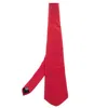 Boss By Hugo Boss Red Patterned Silk Tie In Red