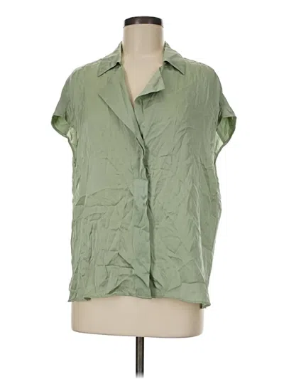 Pre-owned Boss By Hugo Boss Short Sleeve Blouse In Green