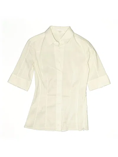 Pre-owned Boss By Hugo Boss Short Sleeve Blouse In White