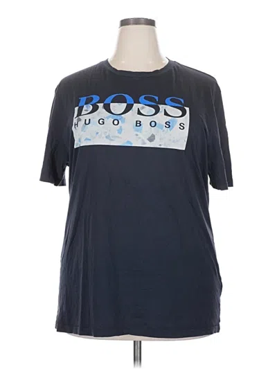 Pre-owned Boss By Hugo Boss Short Sleeve T-shirt In Blue