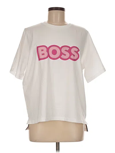 Pre-owned Boss By Hugo Boss Short Sleeve T-shirt In White