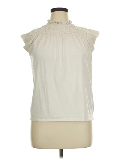 Pre-owned Boss By Hugo Boss Sleeveless Blouse In Ivory
