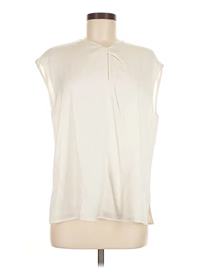 Pre-owned Boss By Hugo Boss Sleeveless Blouse In White