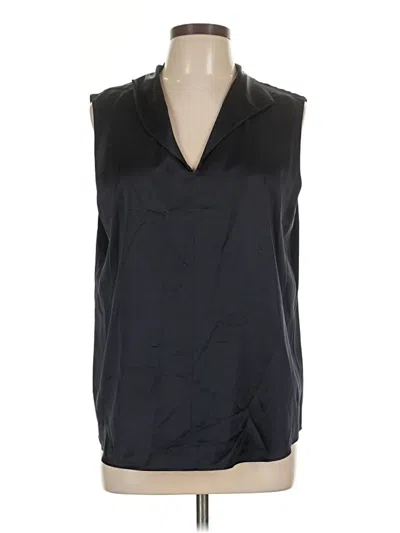 Pre-owned Boss By Hugo Boss Sleeveless Silk Top Black Cowl Neck Tops