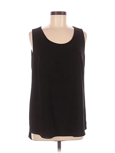 Pre-owned Boss By Hugo Boss Sleeveless Top Black Scoop Neck Tops