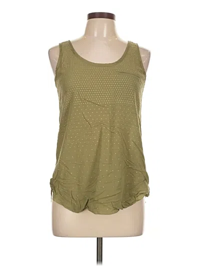 Pre-owned Boss By Hugo Boss Sleeveless Top Green Scoop Neck Tops