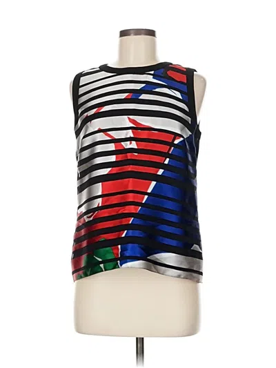 Pre-owned Boss By Hugo Boss Sleeveless Top Silver One Shoulder Neckline Tops