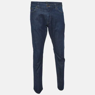 Pre-owned Boss By Hugo Boss Stretch Denim Slim Fit Jeans Xxl Waist 39" In Navy Blue