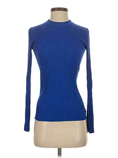 Pre-owned Boss By Hugo Boss Turtleneck Sweater In Blue