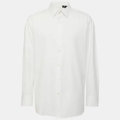 Pre-owned Boss By Hugo Boss White Cotton Long Sleeve Shirt Xxl