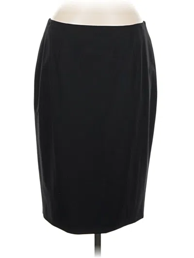 Pre-owned Boss By Hugo Boss Wool Skirt In Black