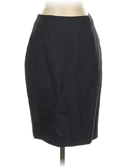 Pre-owned Boss By Hugo Boss Wool Skirt In Black