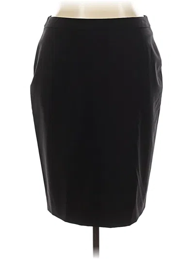 Pre-owned Boss By Hugo Boss Wool Skirt In Black
