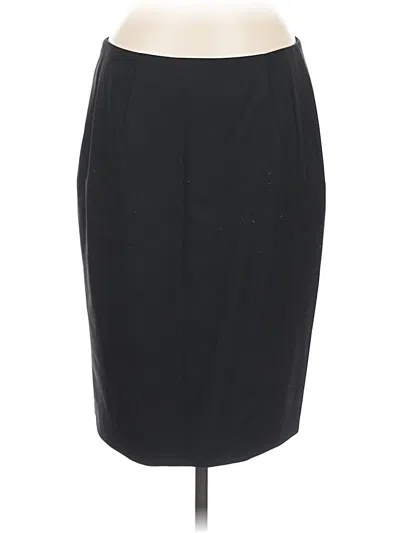Pre-owned Boss By Hugo Boss Wool Skirt In Black