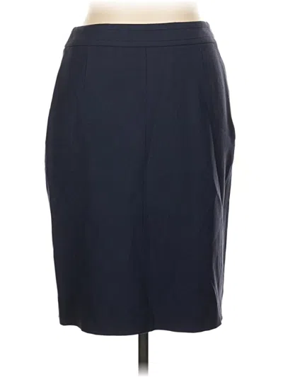 Pre-owned Boss By Hugo Boss Wool Skirt In Blue
