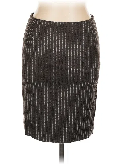 Pre-owned Boss By Hugo Boss Wool Skirt In Gray