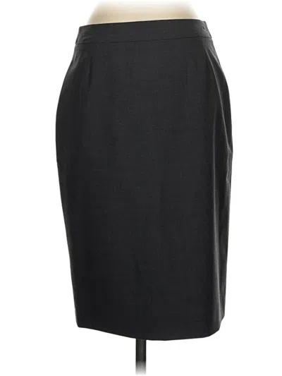 Pre-owned Boss By Hugo Boss Wool Skirt In Gray